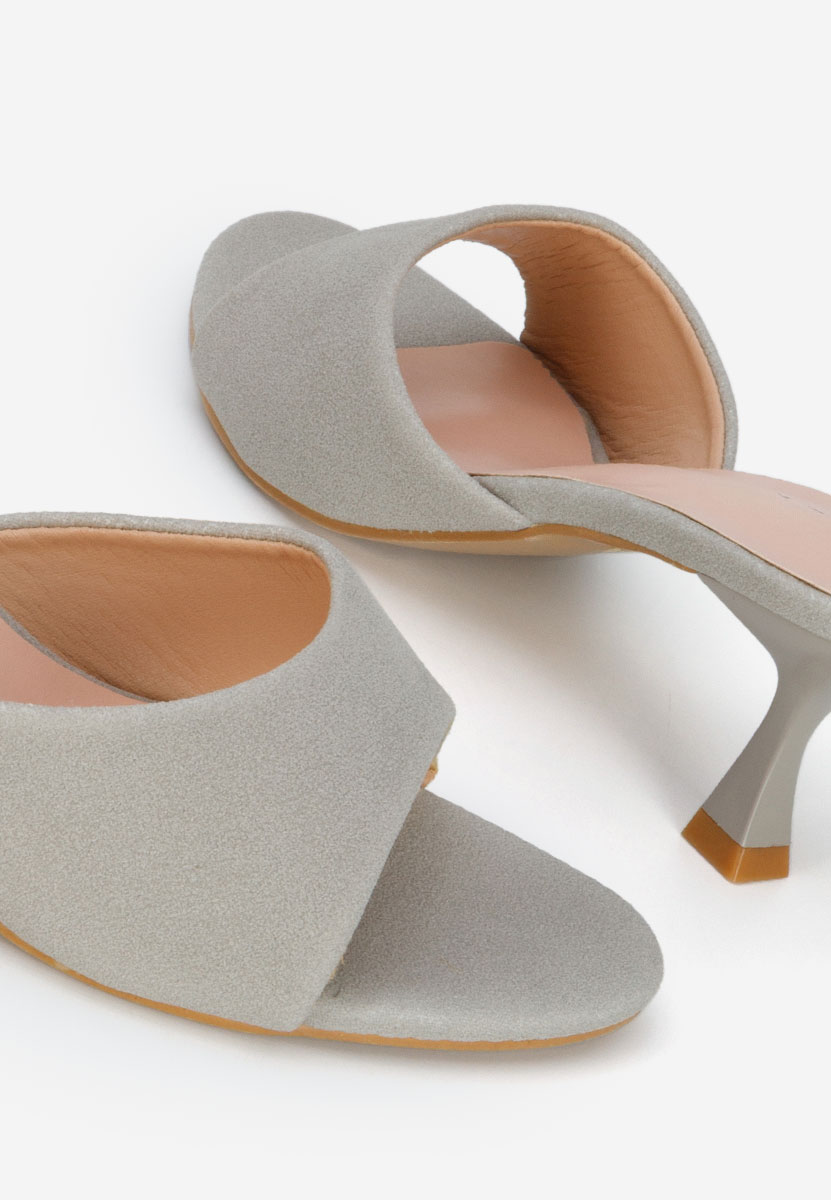 Papuče na petu Otelia sivo