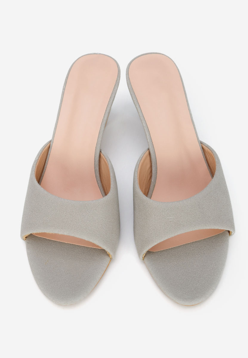 Papuče na petu Otelia sivo
