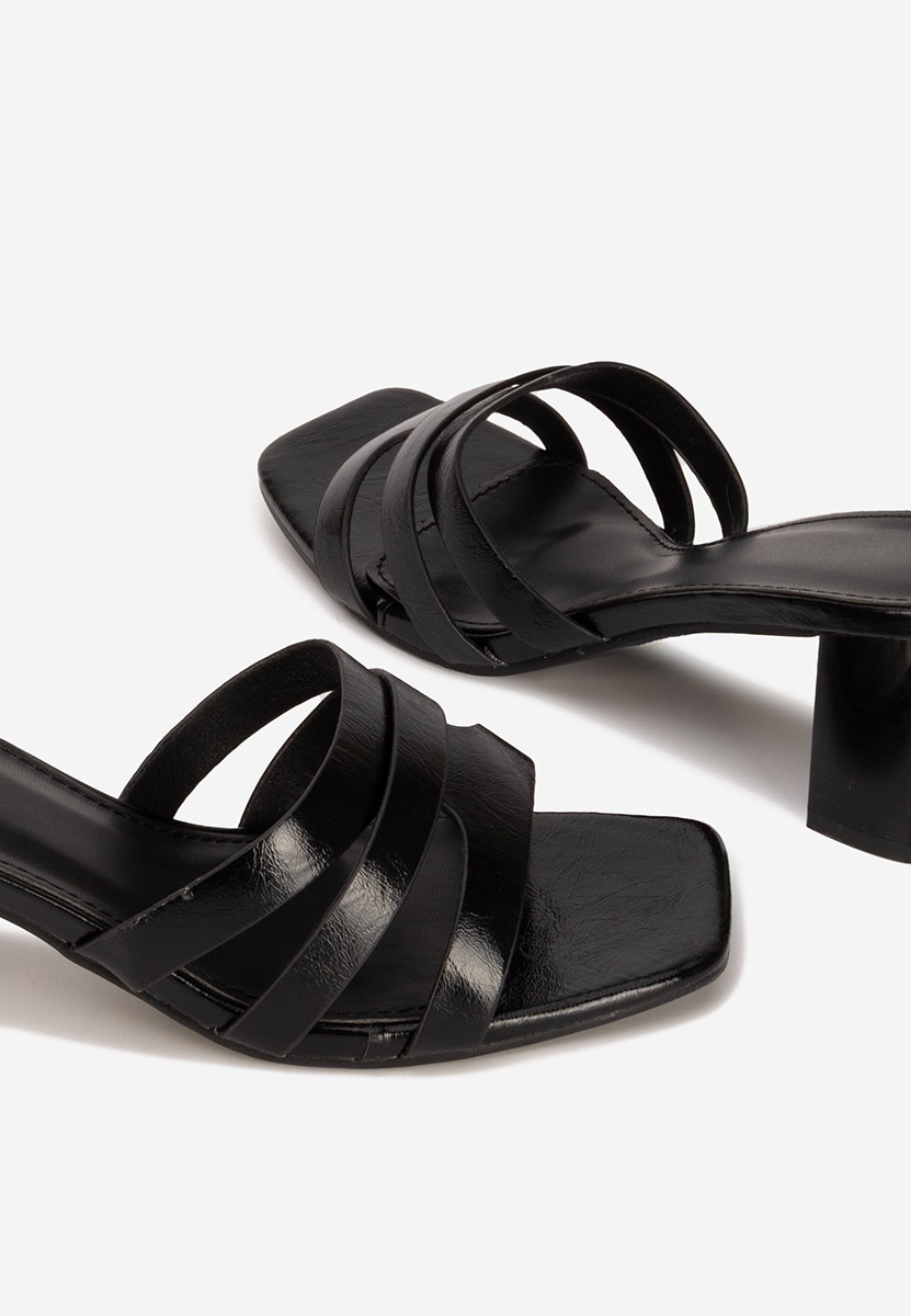 Papuče na petu Genoveva V2 crno