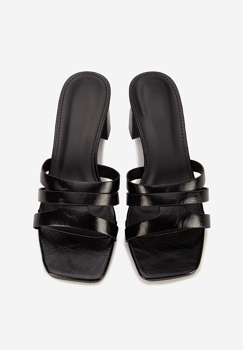 Papuče na petu Genoveva V2 crno