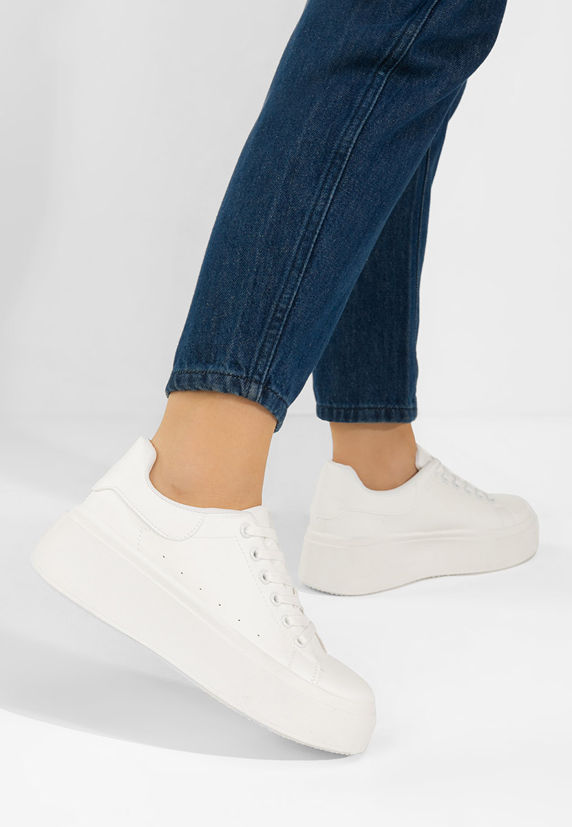 Ženske sneakers Emeralia bijele