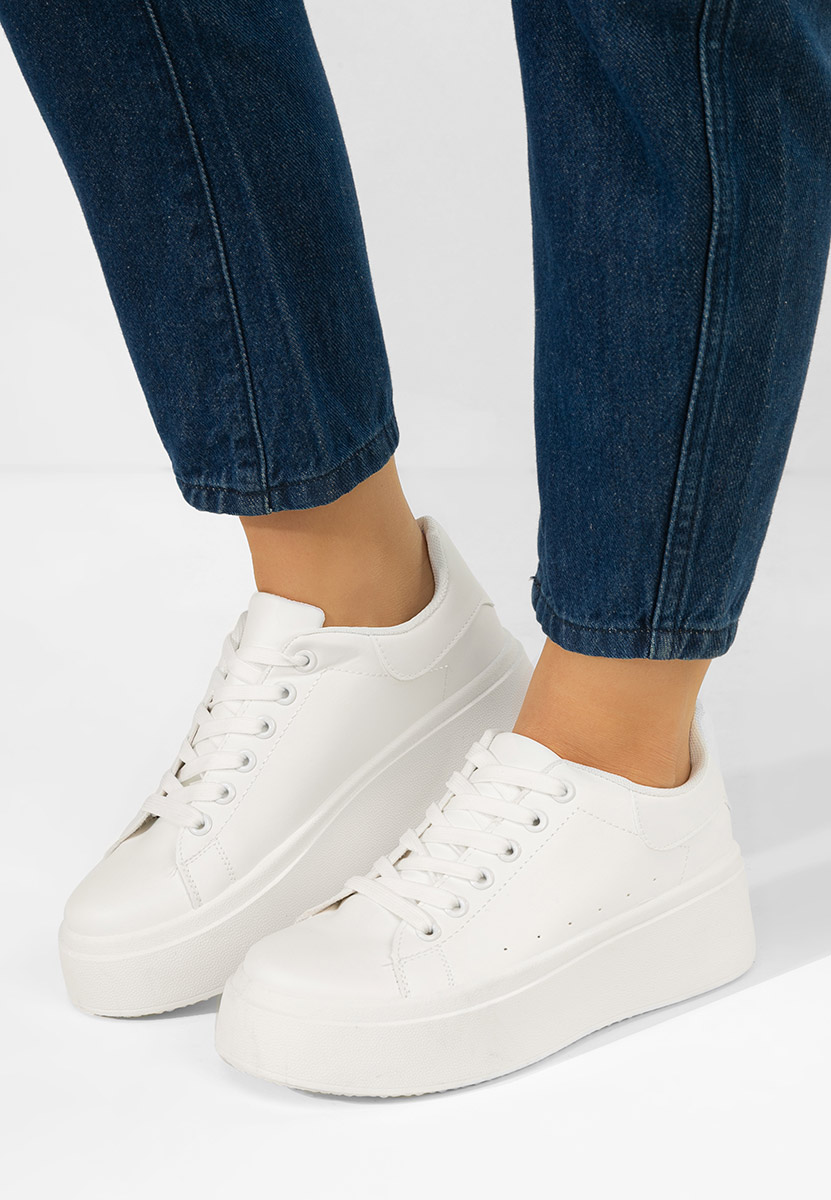 Ženske sneakers Emeralia bijele