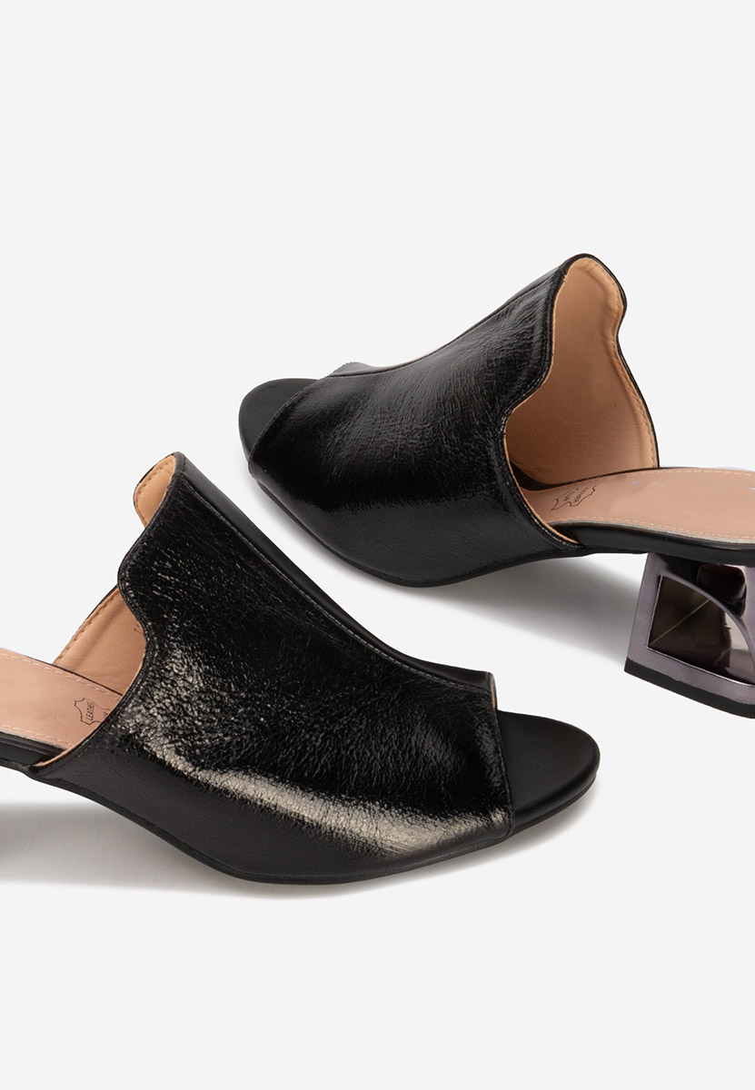 Papuče na petu Floriana V2 crno