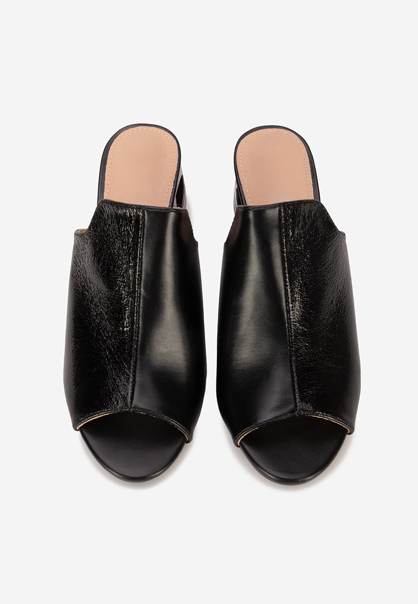 Papuče na petu Floriana V2 crno