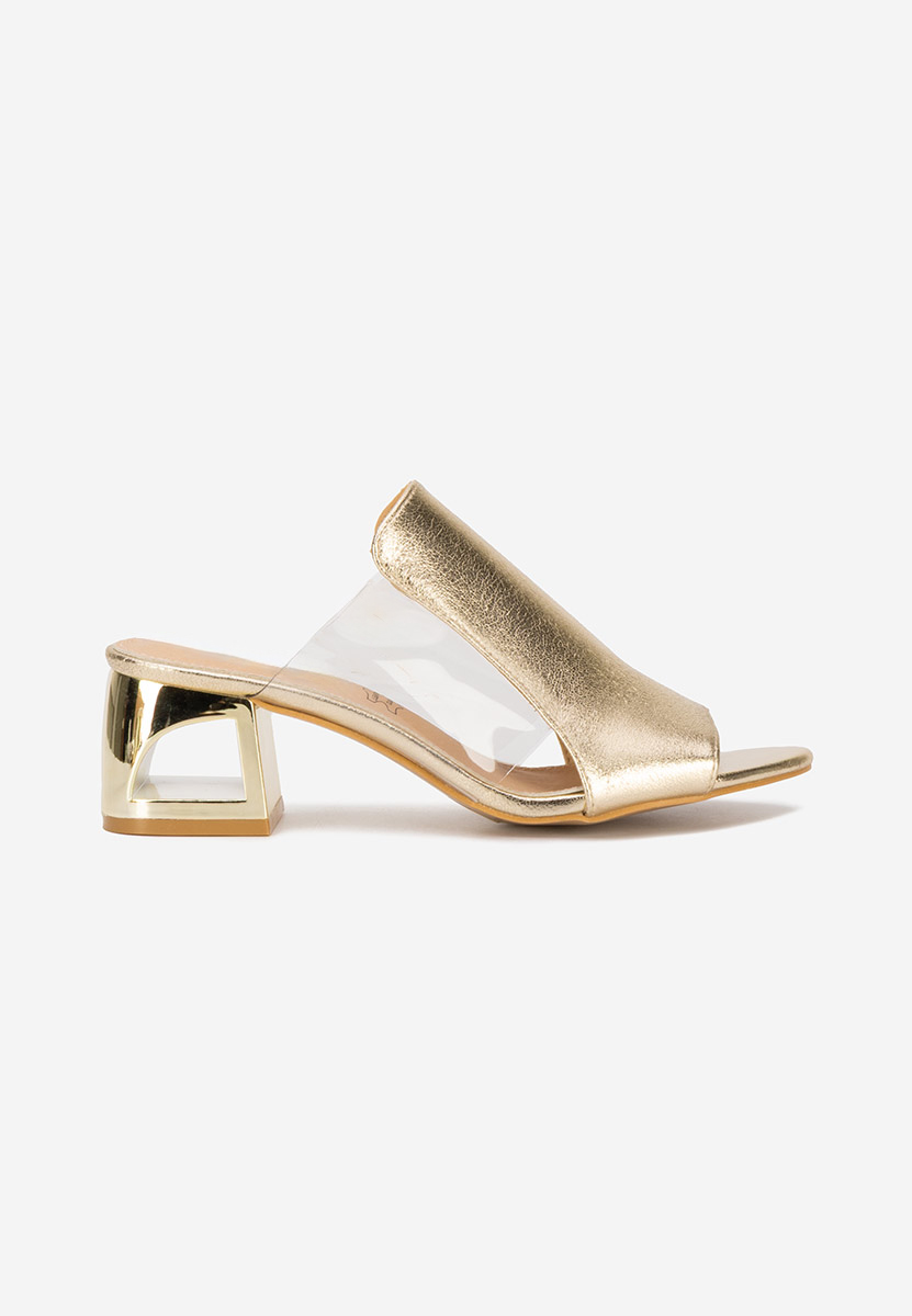 Papuče na petu Floriana zlatno