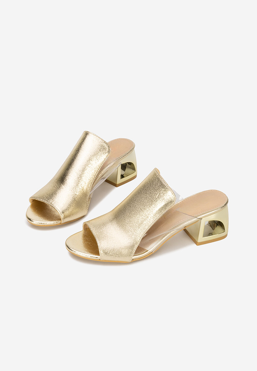 Papuče na petu Floriana zlatno