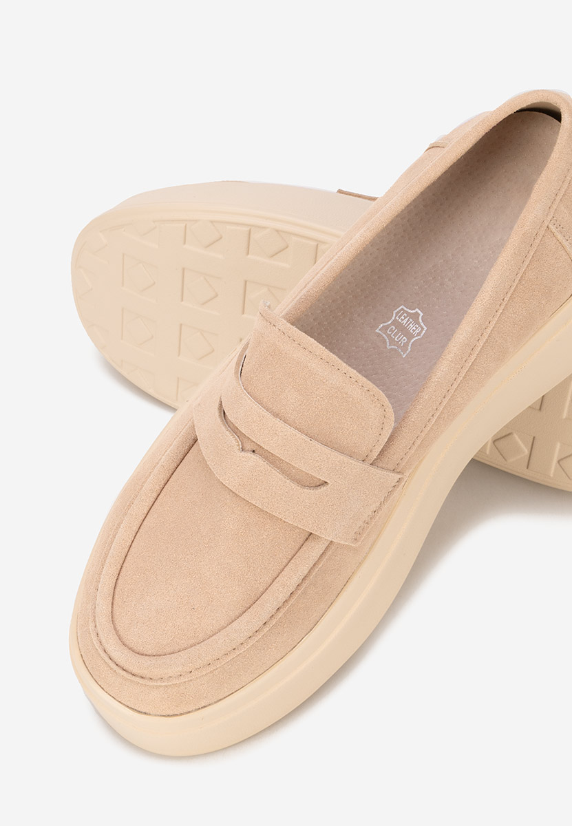 Mokasinke s platformom Herminia bež