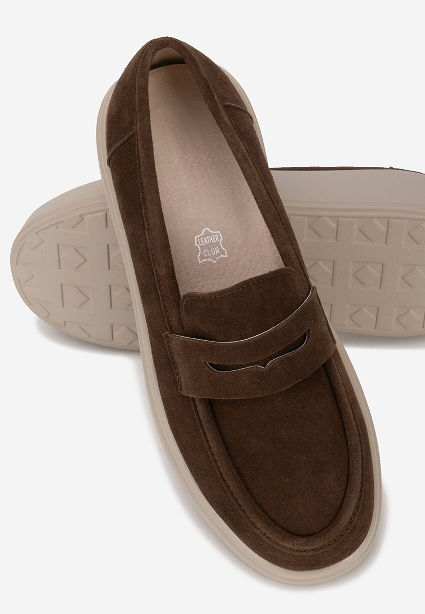 Mokasinke s platformom Herminia braon