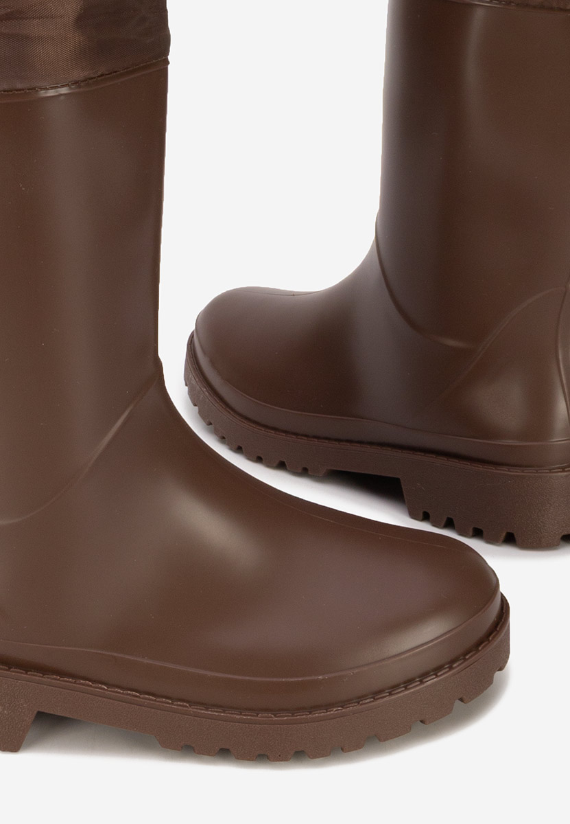 Gumene čizme Zunaira braon