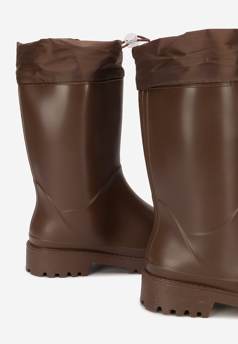 Gumene čizme Zunaira braon