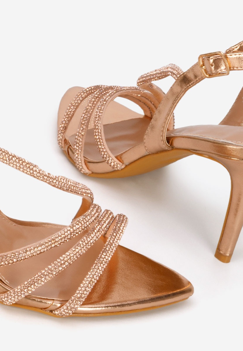 Ženske sandale elegantne Sorinia Šampanjac