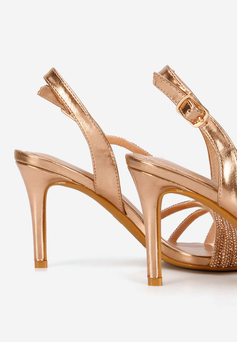 Ženske sandale elegantne Sorinia Šampanjac