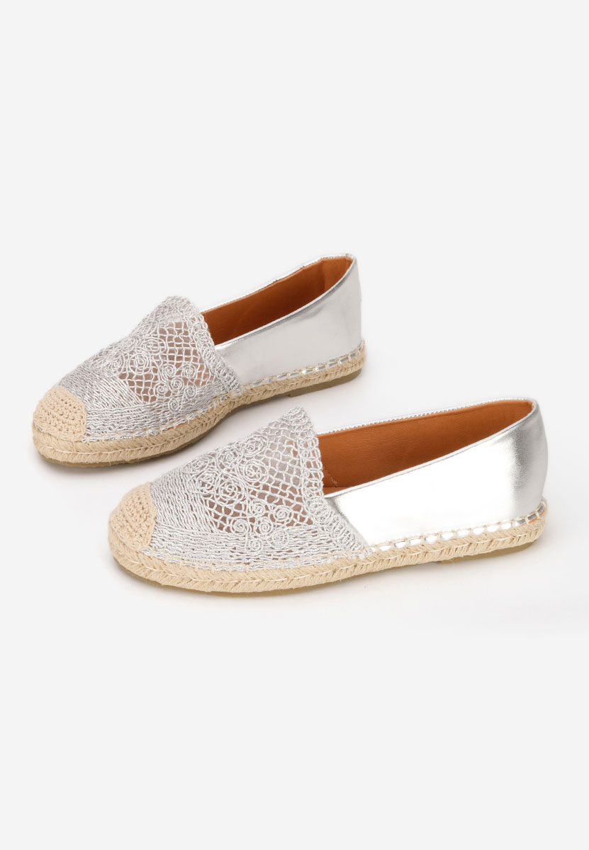 Espadrilles za ženske Thaisa srebrno