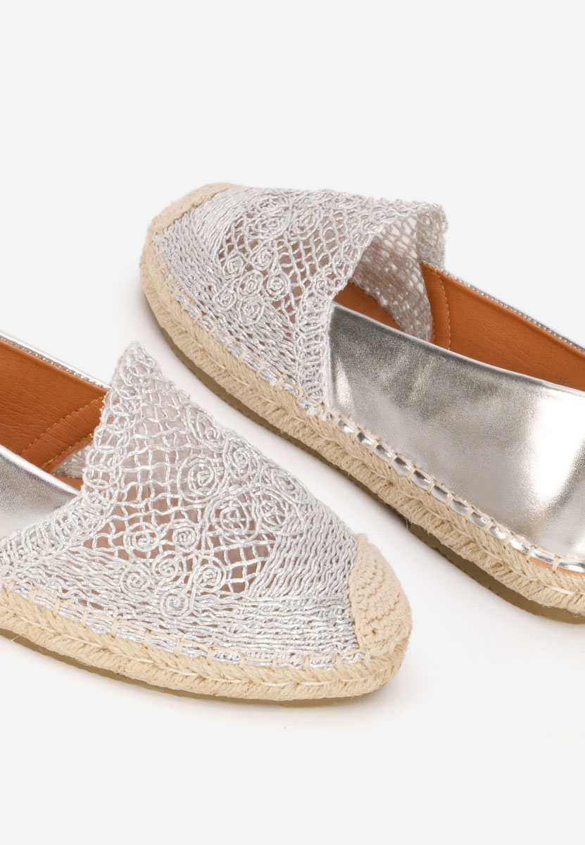 Espadrilles za ženske Thaisa srebrno