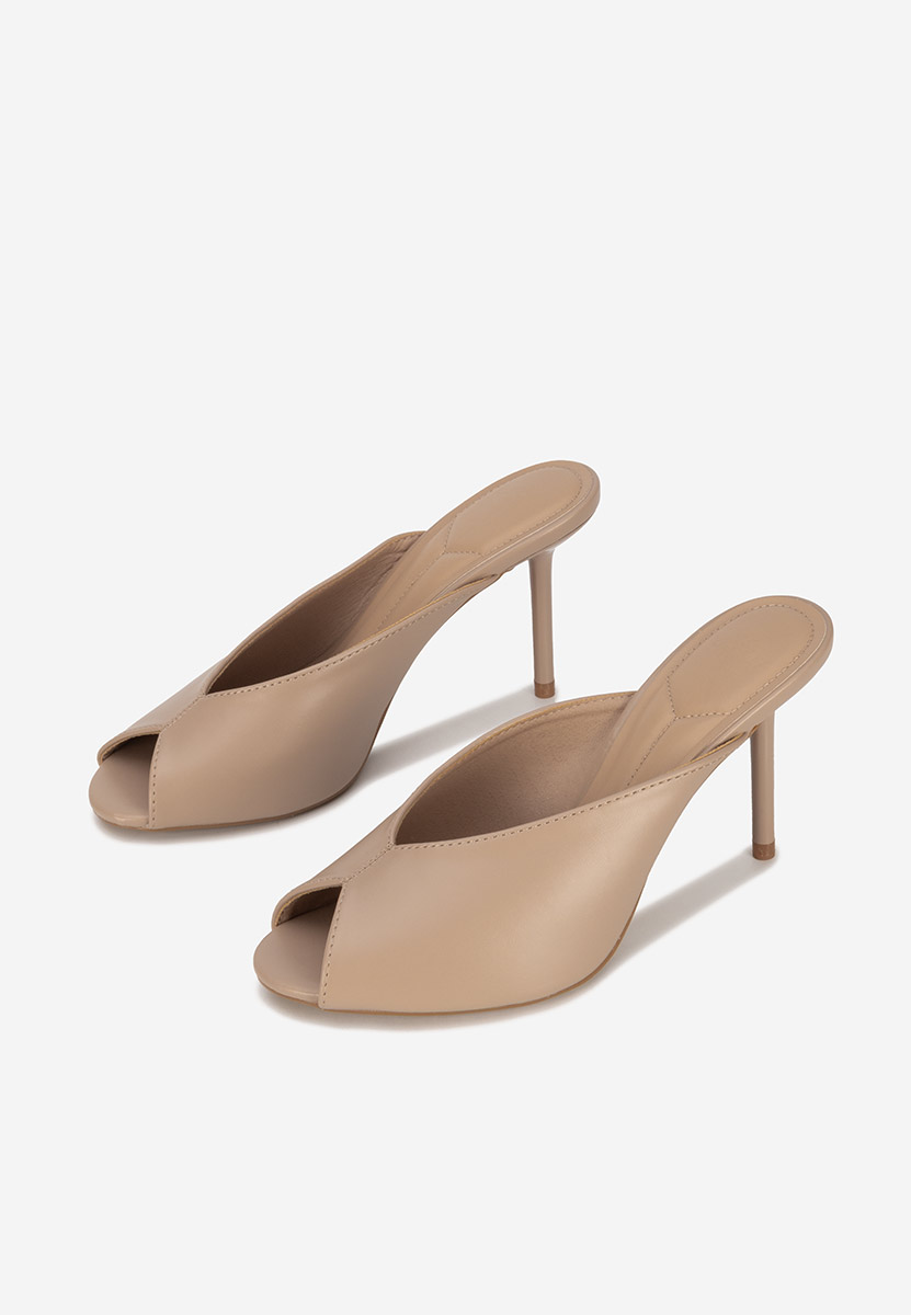 Papuče na petu Sidina kaki