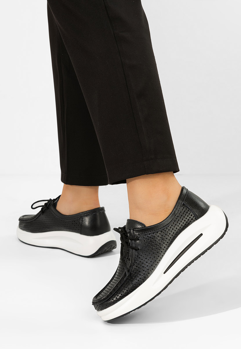 Mokasinke od prirodne kože Eveliana crno