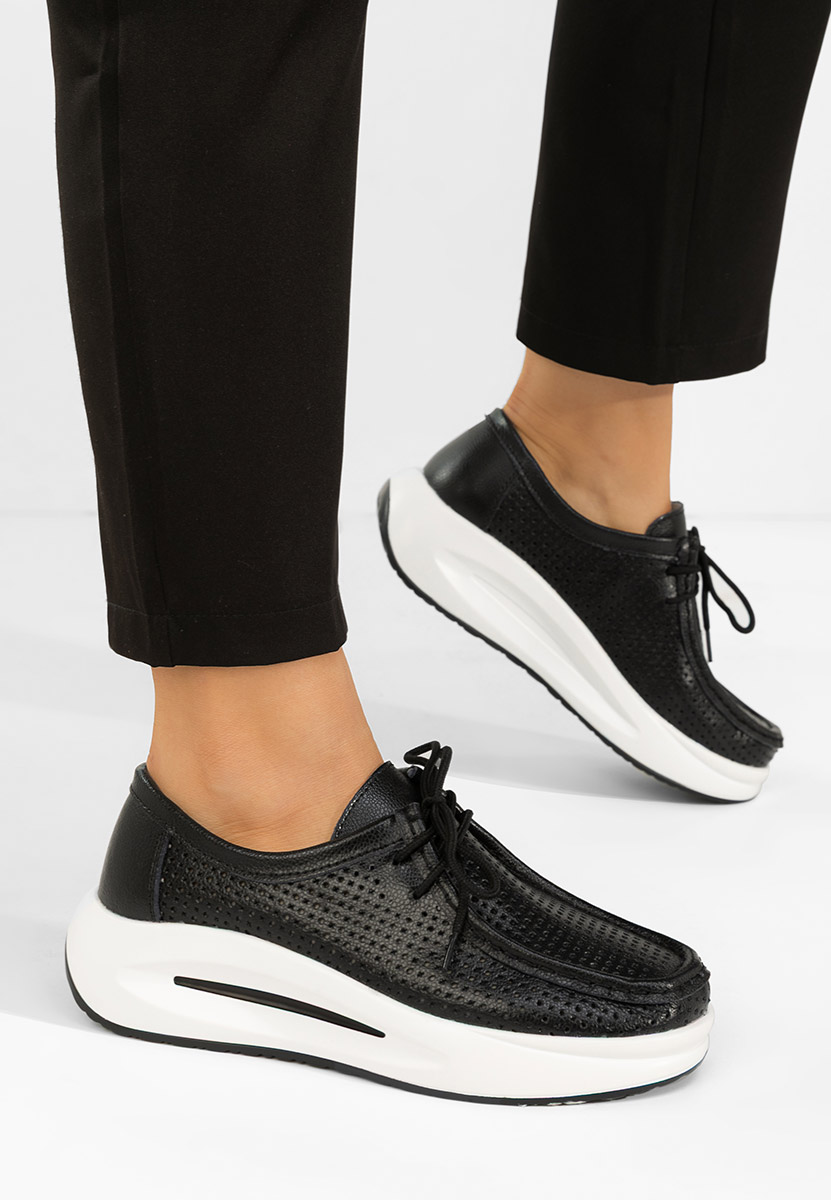 Mokasinke od prirodne kože Eveliana crno