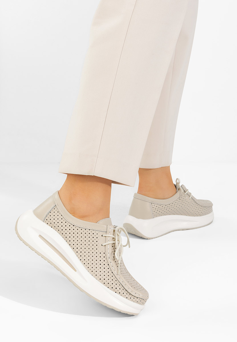 Mokasinke od prirodne kože Eveliana bež