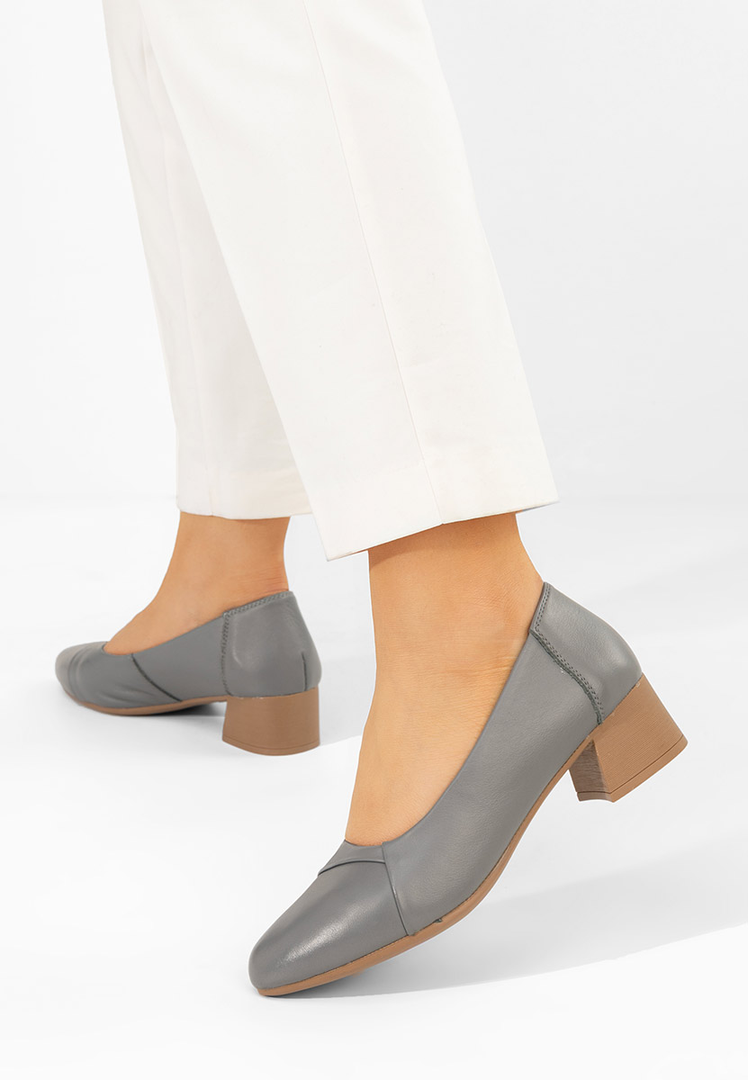 Kožne Salonke Giulieta sivo