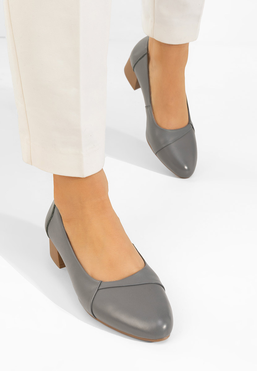 Kožne Salonke Giulieta sivo