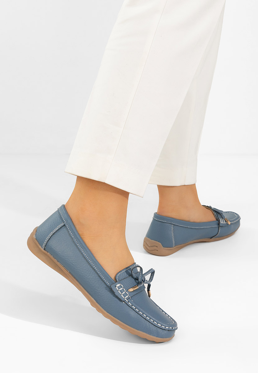 Mokasinke od prirodne kože Nemesia plavi