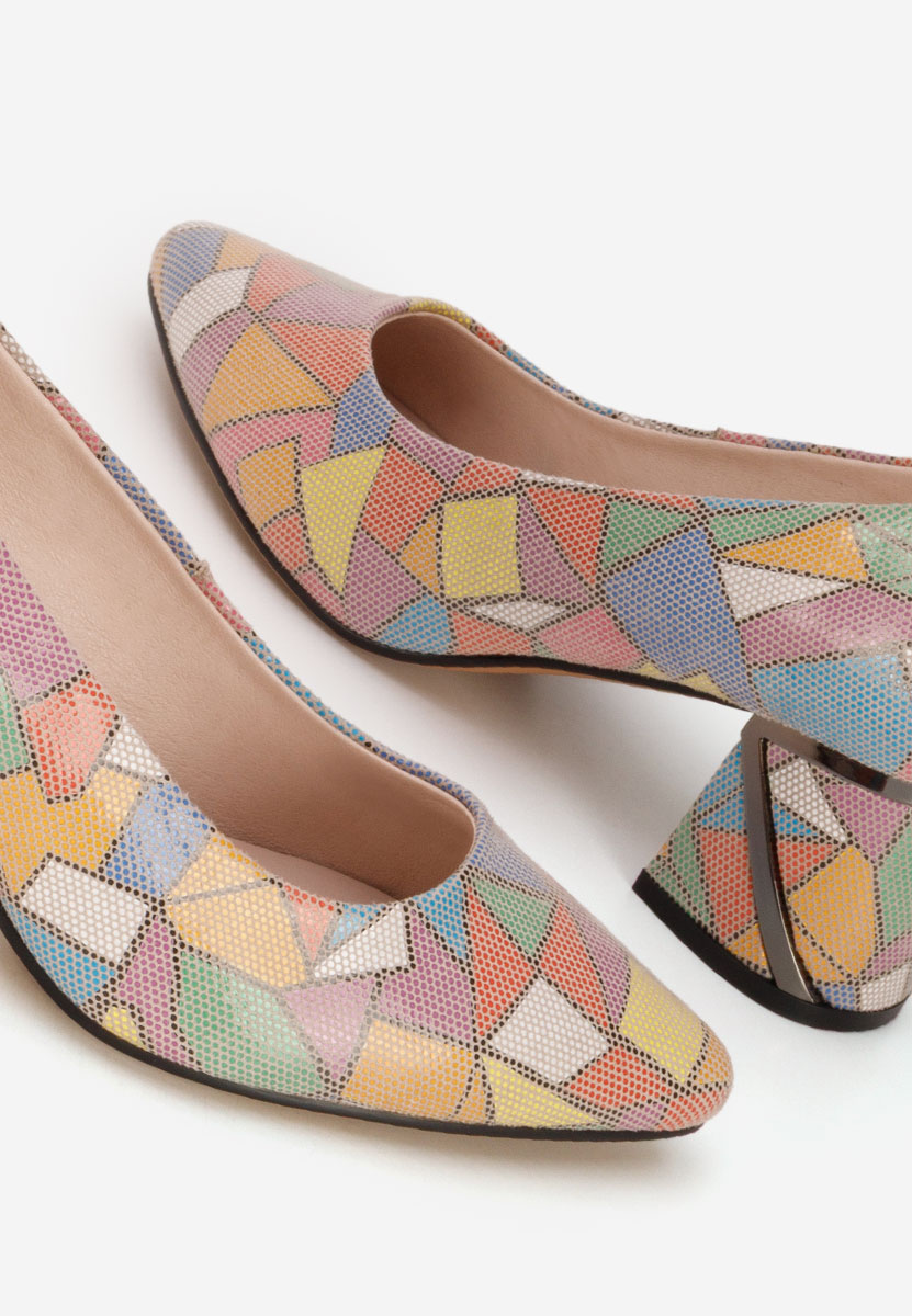 Kožne cipele na petu Esperanta Šareno