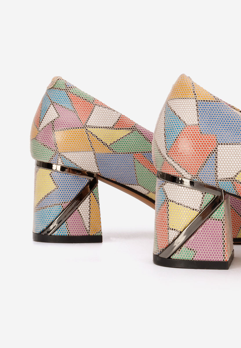 Kožne cipele na petu Esperanta Šareno