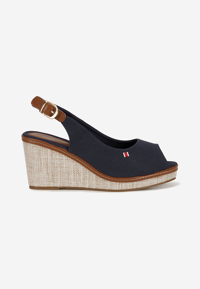 Sandale s platformom Carolla plavo navy