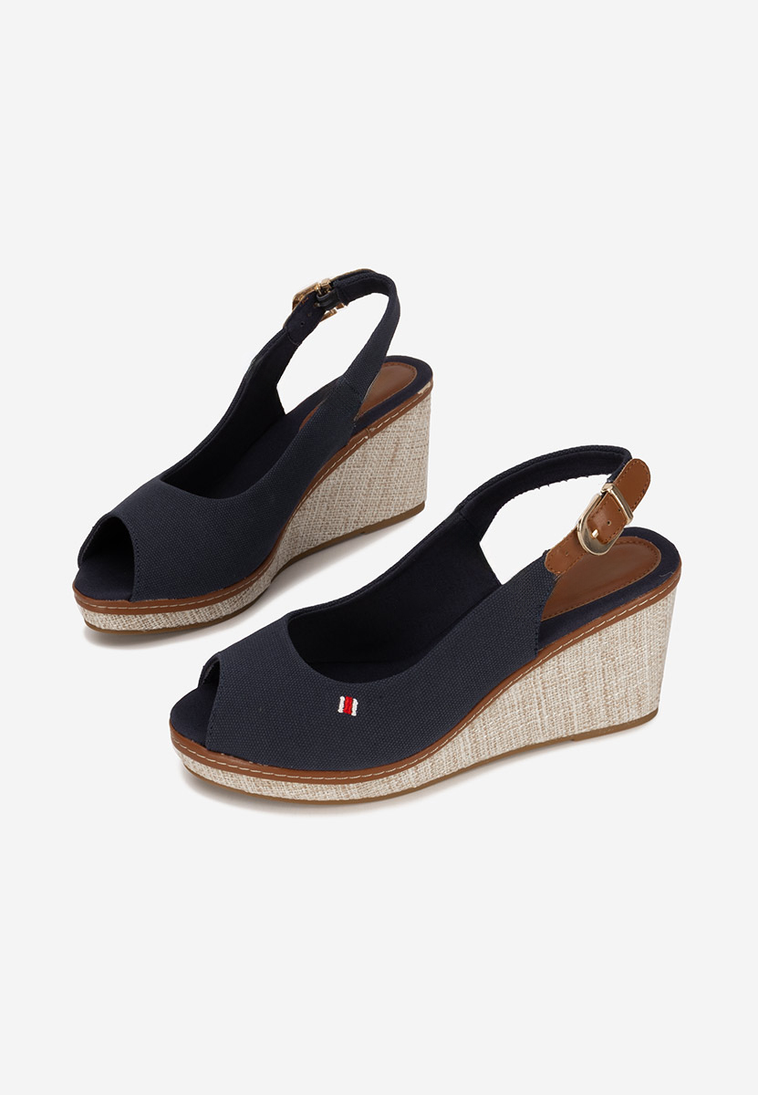 Sandale s platformom Carolla plavo navy