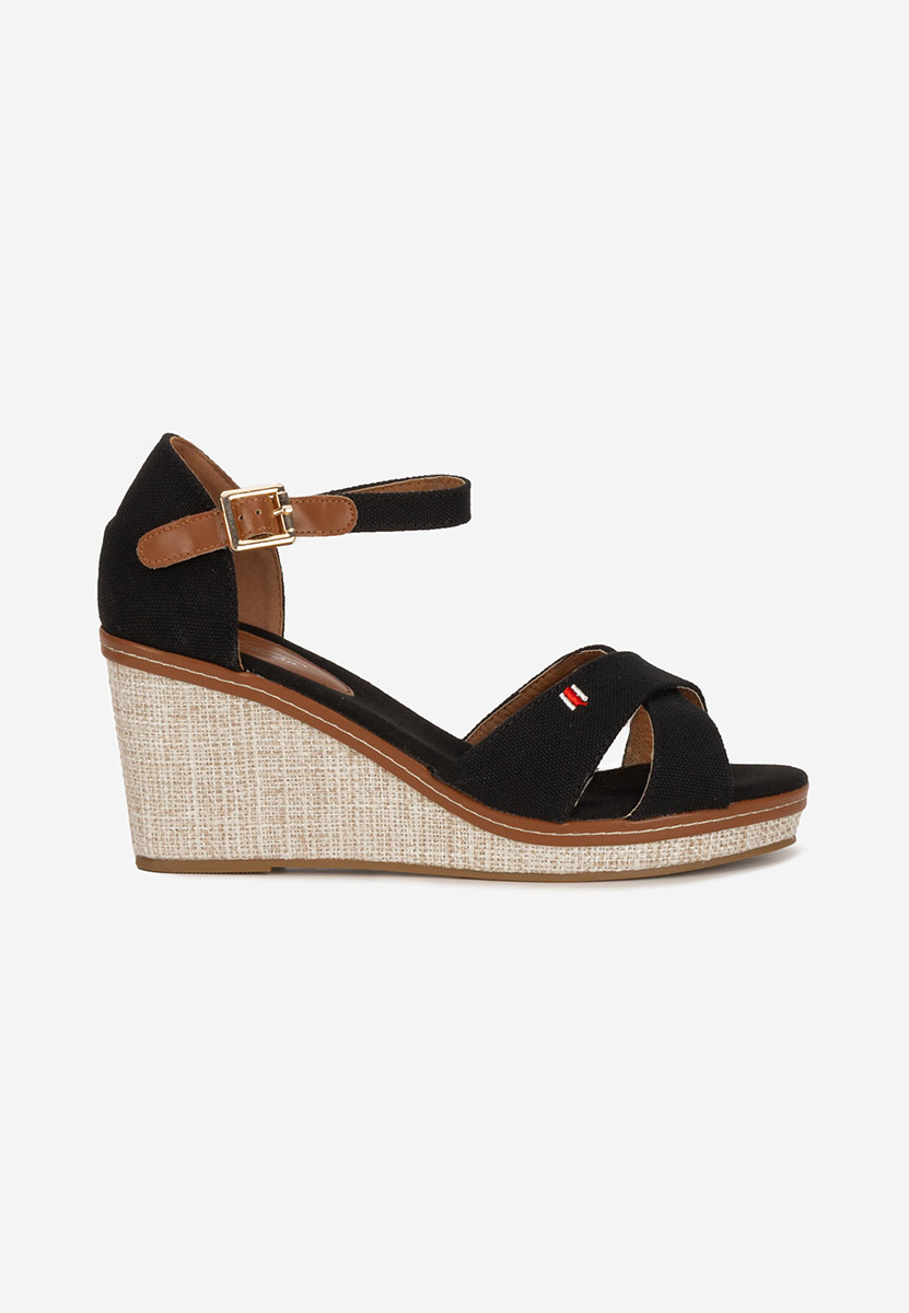 Sandale s platformom Hilara crno