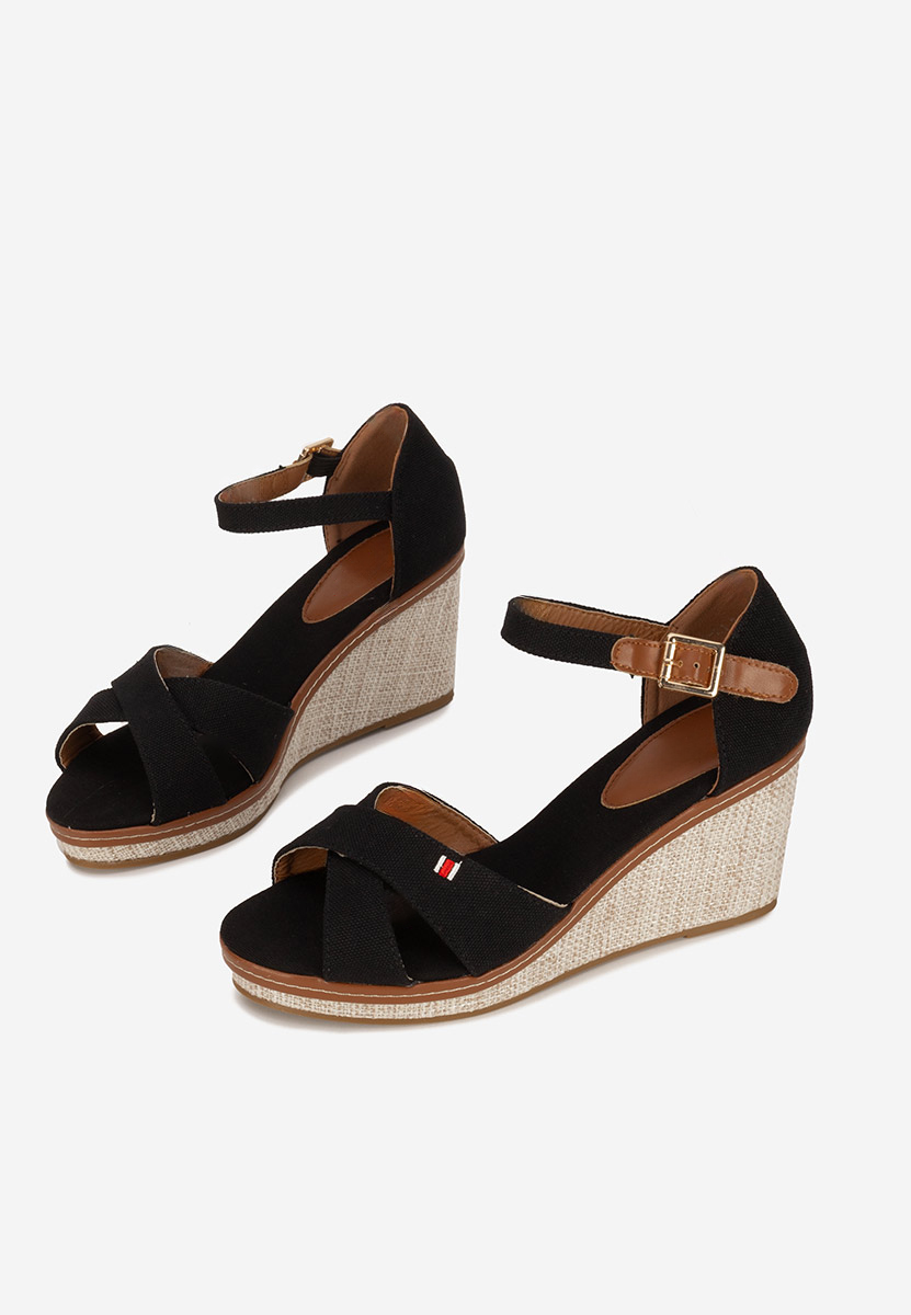 Sandale s platformom Hilara crno