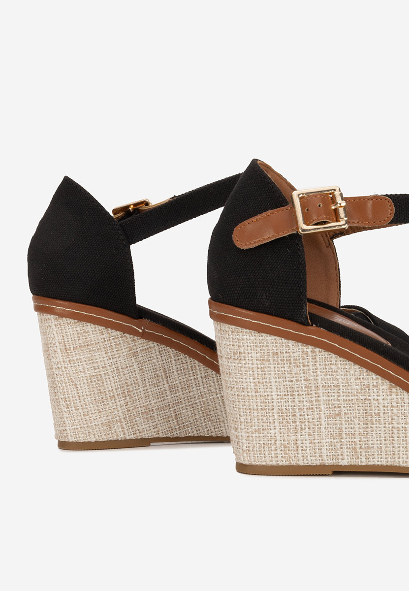Sandale s platformom Hilara crno