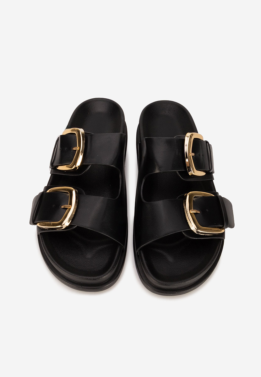 Papuče za ženske Teodia crno