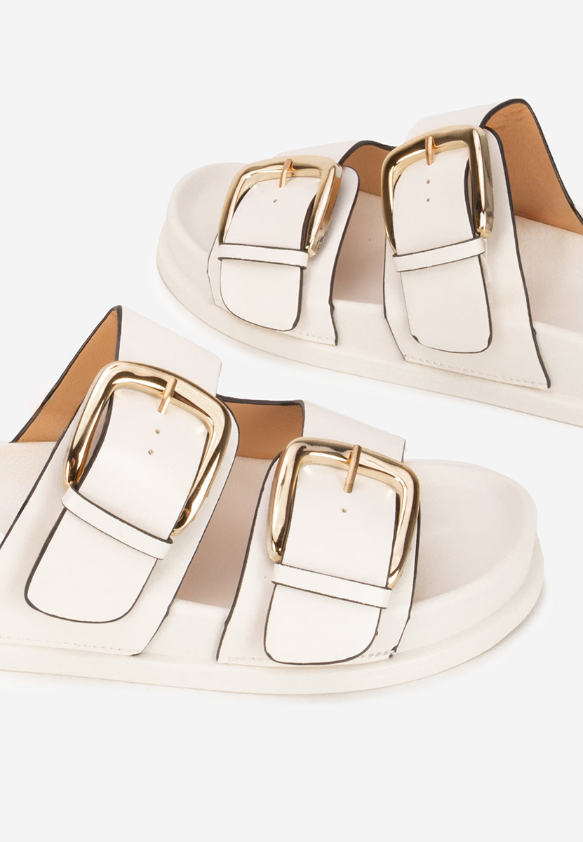 Papuče za ženske Teodia bijele