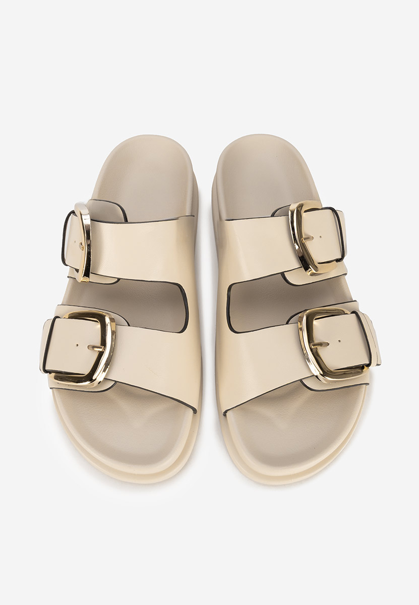 Papuče za ženske Teodia bež