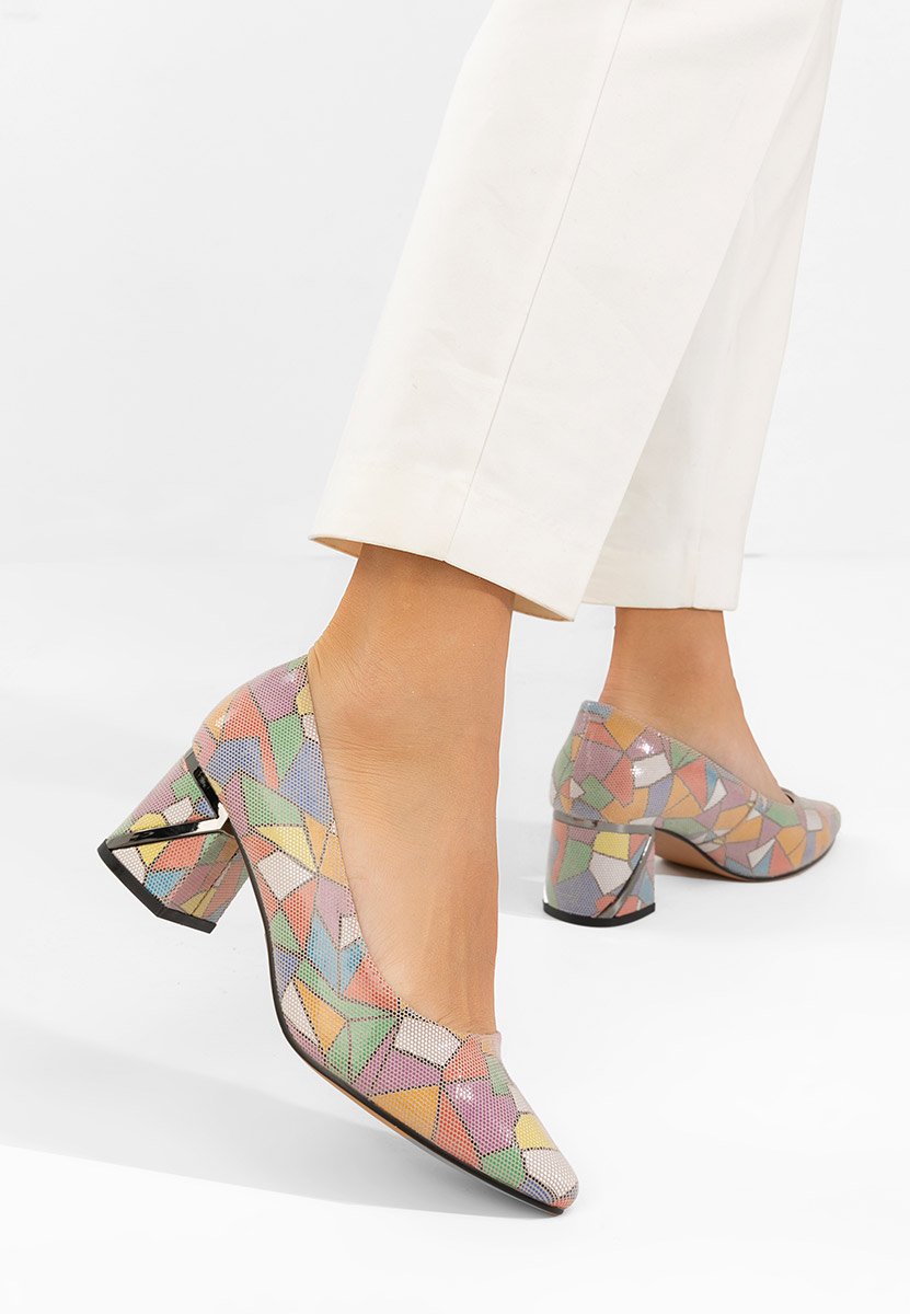 Kožne cipele na petu Esperanta Šareno