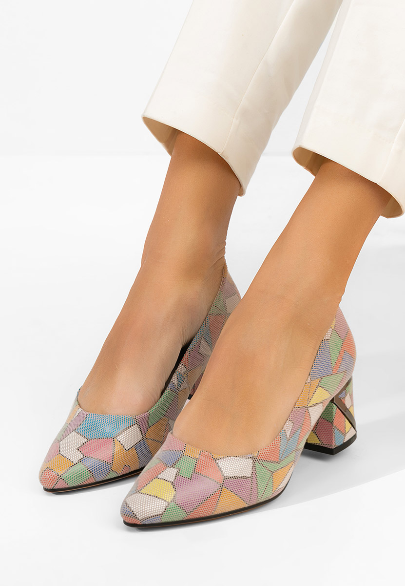 Kožne cipele na petu Esperanta Šareno