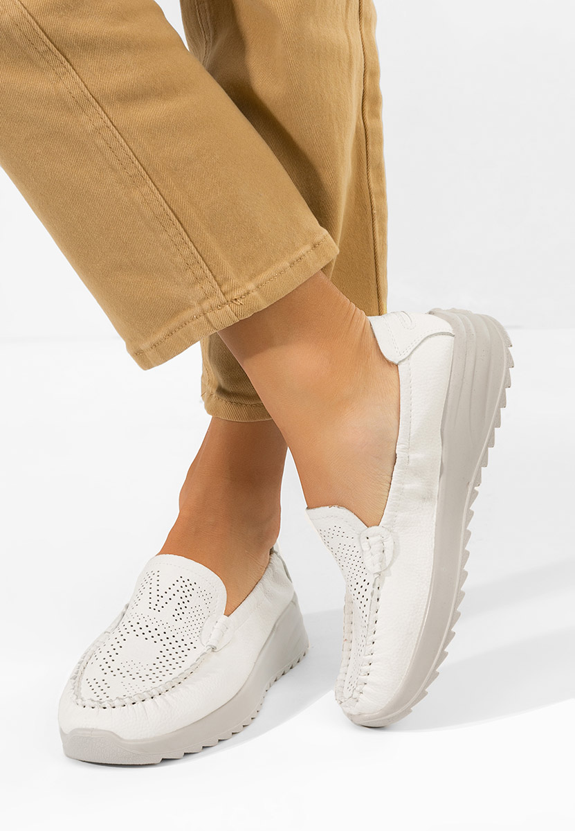 Ženske mokasinke Suzy bijele