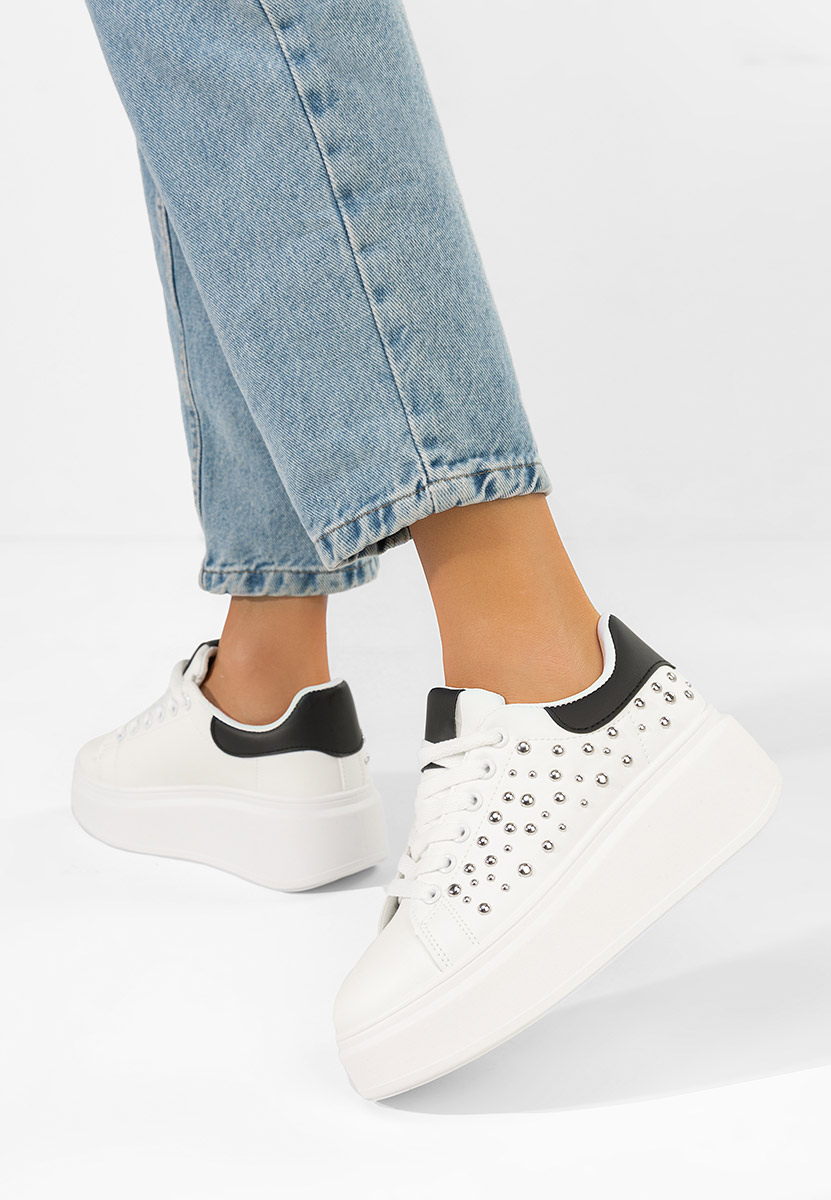 Tenisice sa platformom Lindalia bijele