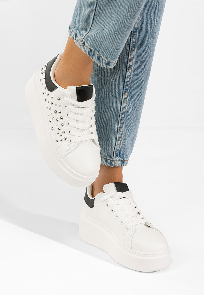 Tenisice sa platformom Lindalia bijele