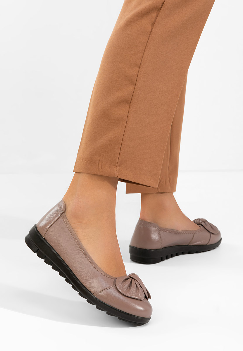 Balerinke od prirodne kože Giuliena V2 braon