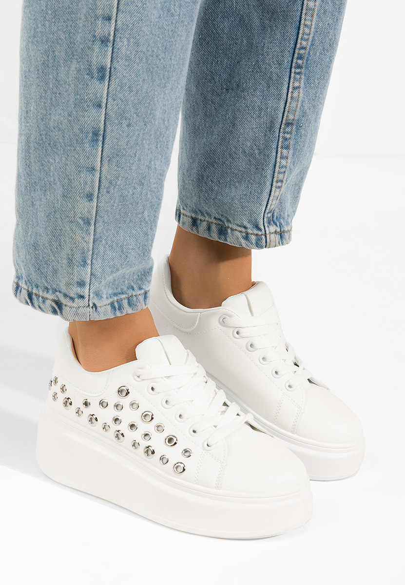 Tenisice sa platformom Anaya bijele