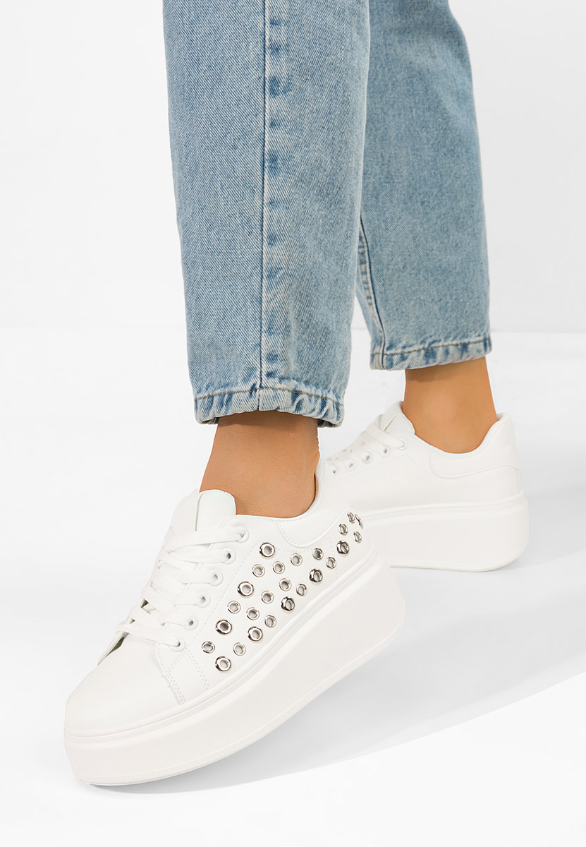 Tenisice sa platformom Anaya bijele