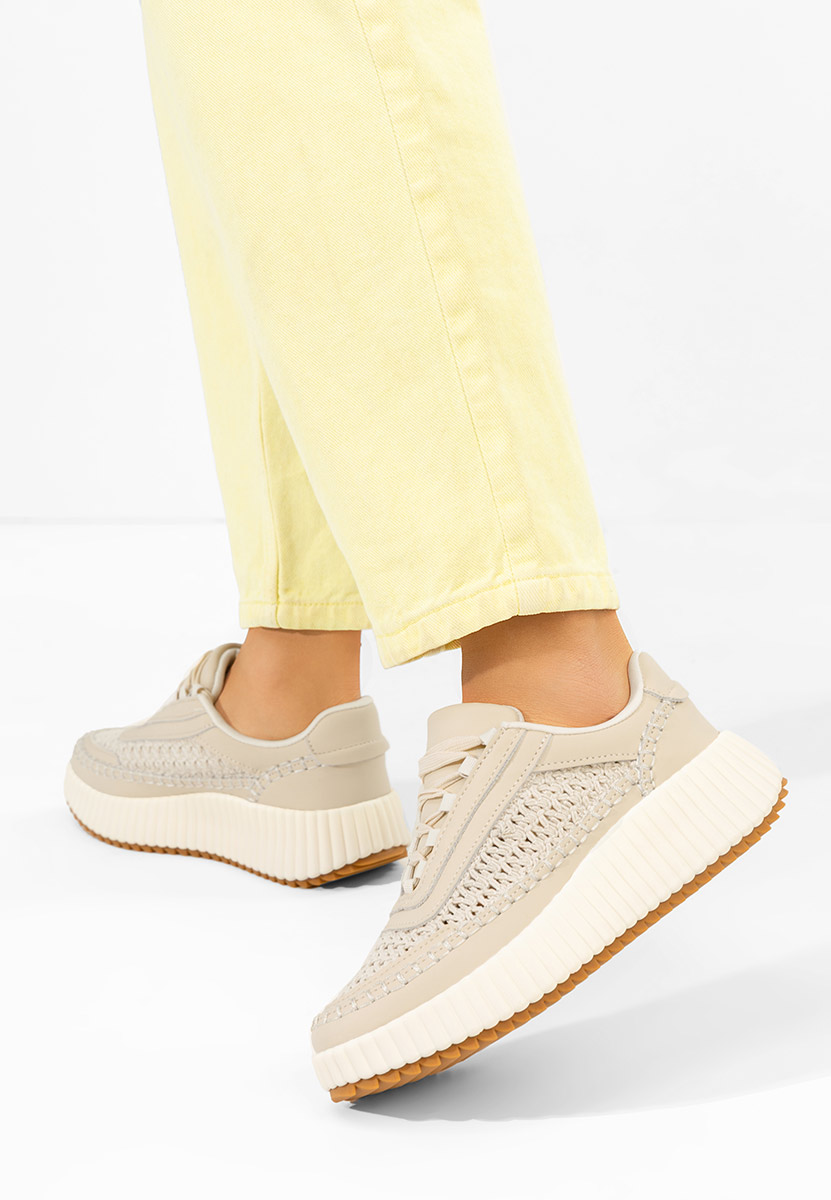 Ženske Kožne tenisice Jessya V2 bež