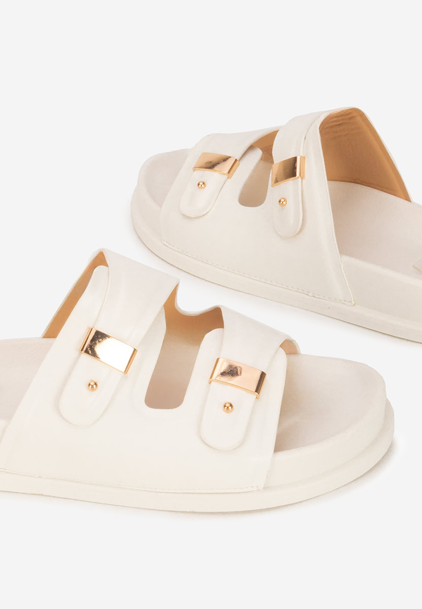 Papuče s platformom Carmenta bijele