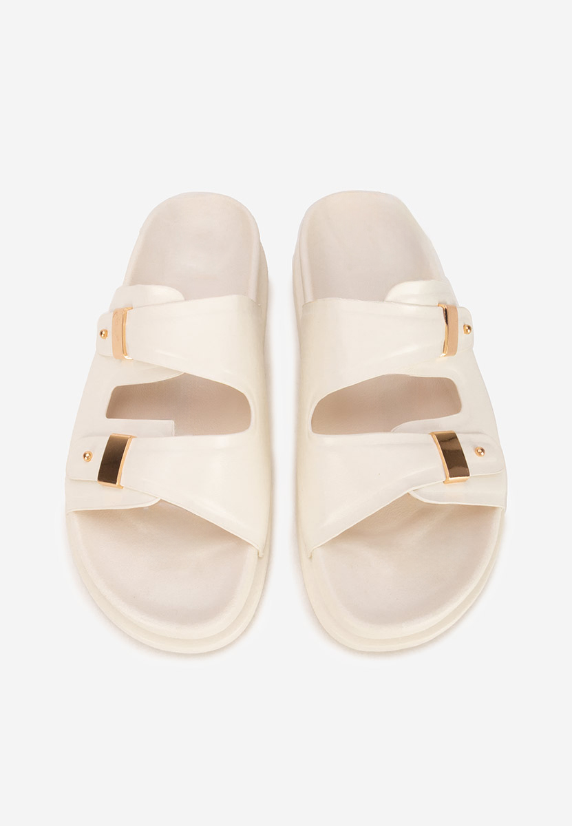 Papuče s platformom Carmenta bijele