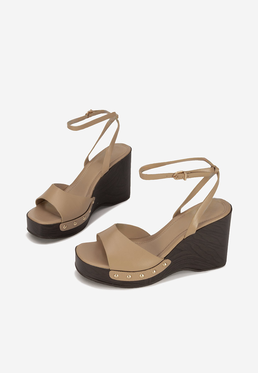 Sandale s platformom Mirya kaki