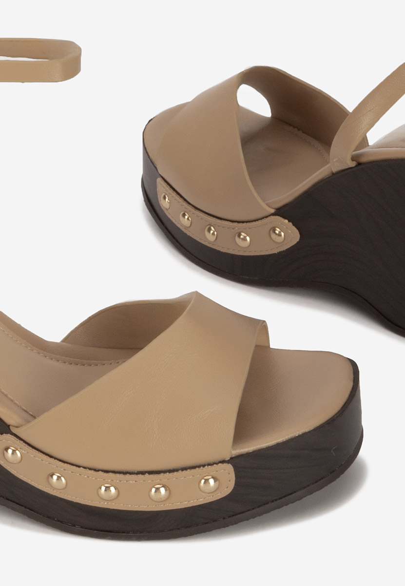 Sandale s platformom Mirya kaki