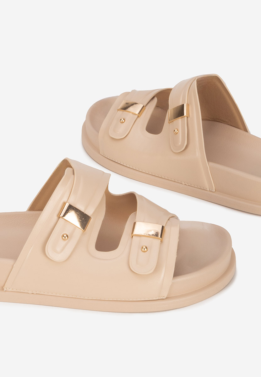 Papuče s platformom Carmenta bež