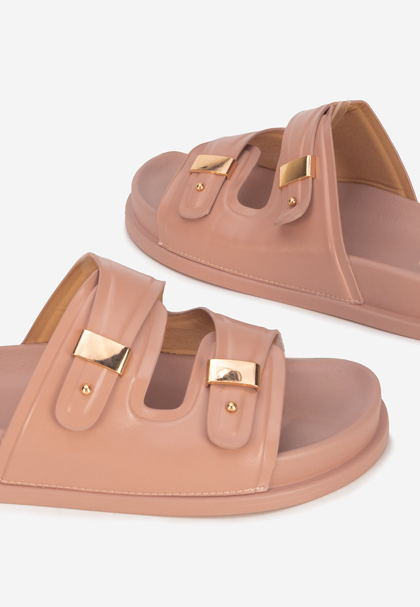 Papuče s platformom Carmenta ružičasto